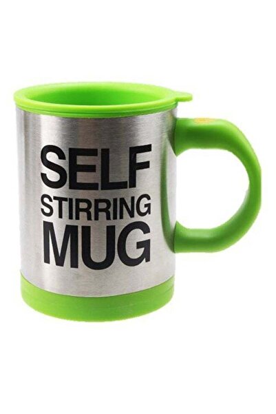 Generic كوب ذاتي التحريك فضي/أخضر