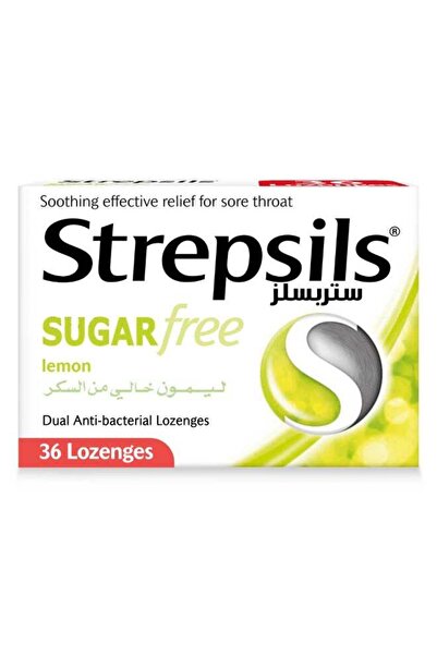 STREPSİLS Lemon Sugar Free Dual Anti-Bacterial Action