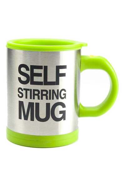 Generic Self Stirring Mug Green/Silver 400ml
