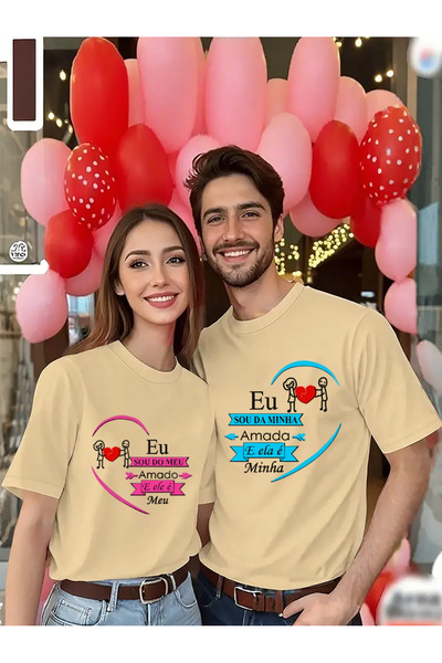 Deocept Unisex Couple Combination 1Pc Women's Model Valentine's Day Printed C...