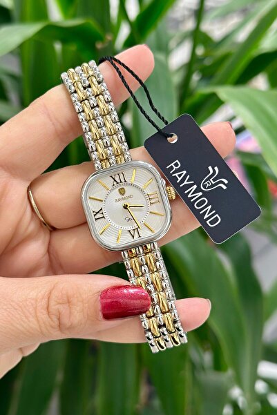 Raymond Orijinal Çelik Kasa Çelik Kordon Su Geçirmez 2 Yıl Garantili Kadın Ko...