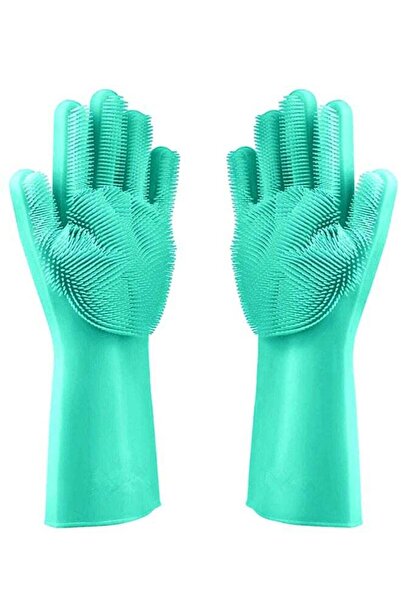 Generic Magic Silicone Dish Washing Gloves Multicolor One Size