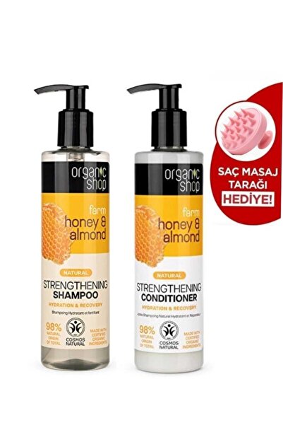 organic shop Shop Bal & Badem Strengthening Shampoo + Cream 280 ml Set of 2