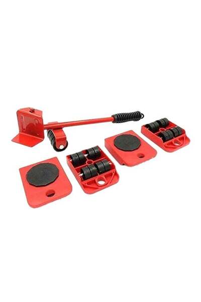 Generic مجموعة أدوات رفع الأثاث باللون الأحمر