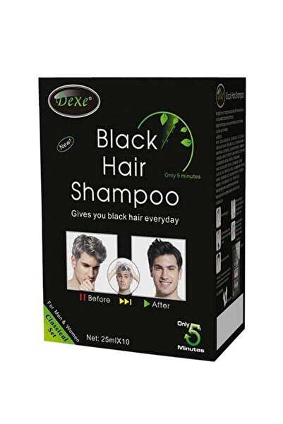 Dexe Hair Colouring Shampoo Black 10x25ml