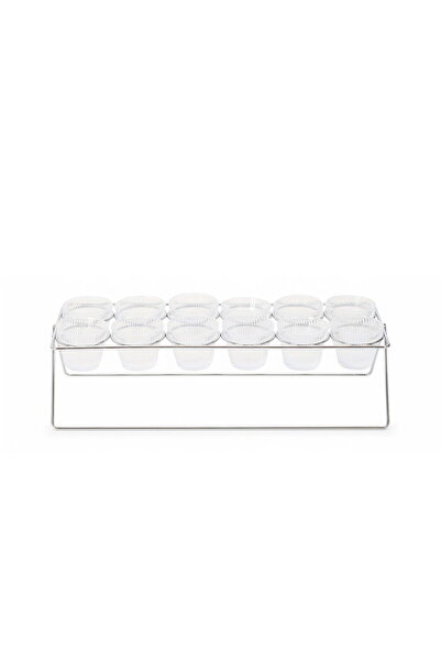 Glaze 12-Piece Glass Cawa Cup Set with Holder from
