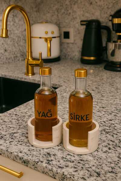 lufen deco 2'li Yağdanlık Altlığı,yağdanlık Standı,mutfak Ve Banyo Organizer