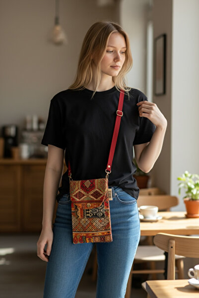 Nuggita Ethnic Patterned, Card Compartment Phone Bag