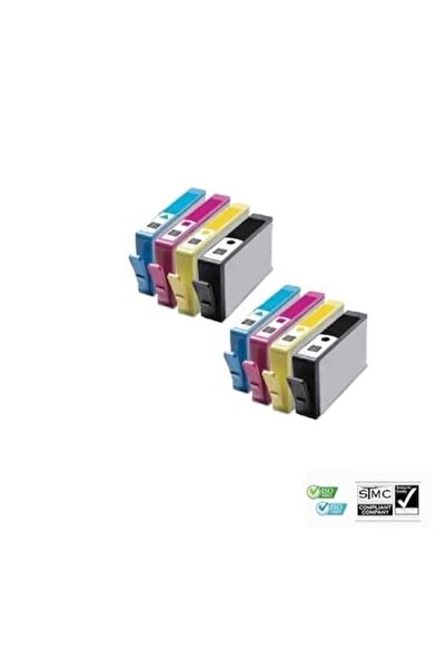 Ulm Cart Set 8 cartuse cerneala compatibile HP 655 negru albastru galben mage...