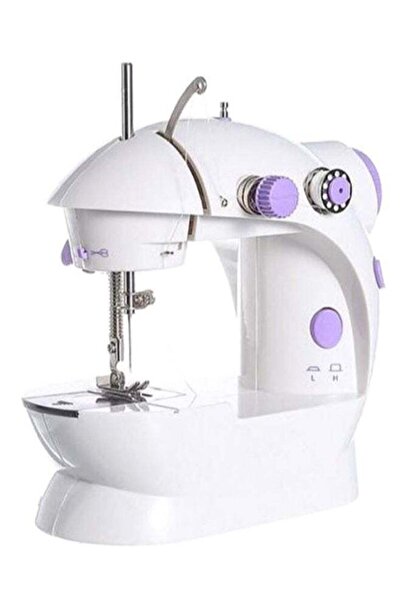 Generic ماكينة خياطة صغيرة بيضاء/بنفسجية