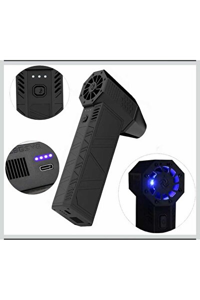 AteşTech Sıkıştırılmış Hava Üfleyici 130000 RPM Turbo Fan – 4000mAh Şarjlı To...