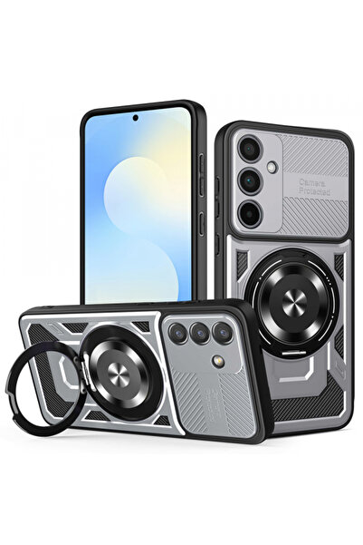 Techsuit Husa pentru Samsung Galaxy S25 FE, Techsuit, RuggedCam, Gri