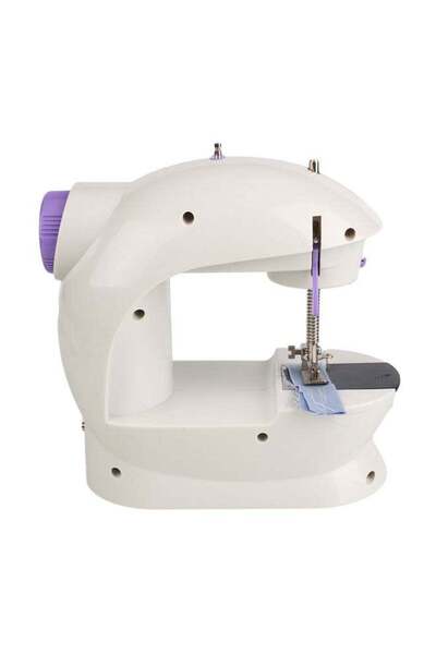 Generic Portable Mini Sewing Machine White/Purple