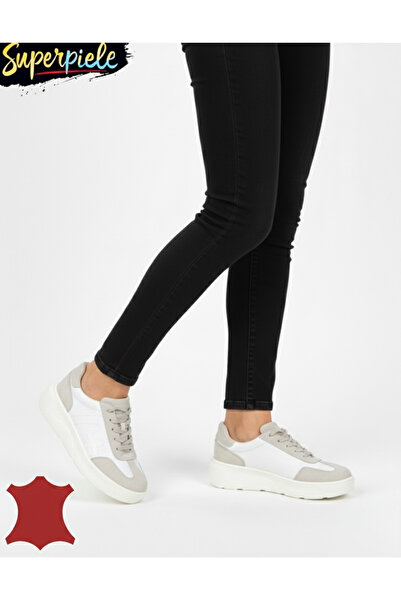 ANGEL BLUE Women's casual shoes made of genuine leather with suede and thick ...