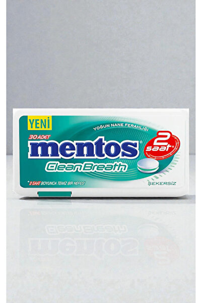 Mentos Clean Breath Yoğun Nane Aromalı Şeker 30'lu