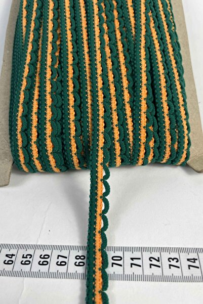 Hobigram Σκούρο πράσινο κίτρινο λουράκι αλυσίδας 1 cm πλάτος – Στολίδι άκρων,...