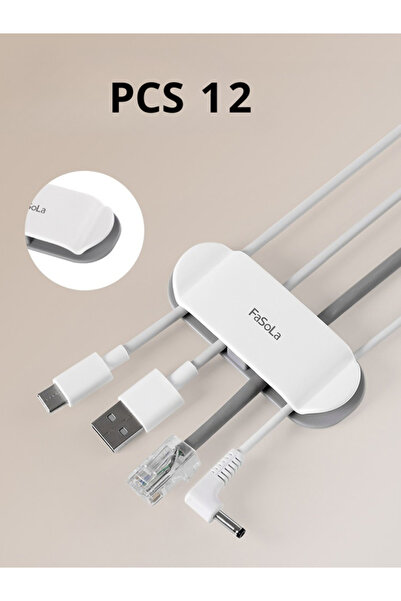 DRAMA HOME 12-piece wire organizer for household appliances, provides wall-mo...