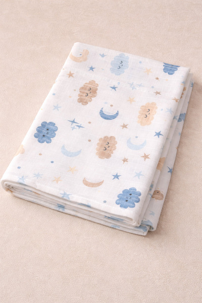 NESTLY 80X100 Muslin Blanket