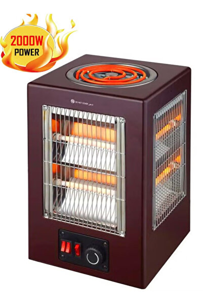 Cady One 4-sided electric heater with cooking hob