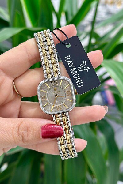 Raymond Orijinal Çelik Kasa Çelik Kordon Su Geçirmez 2 Yıl Garantili Kadın Ko...
