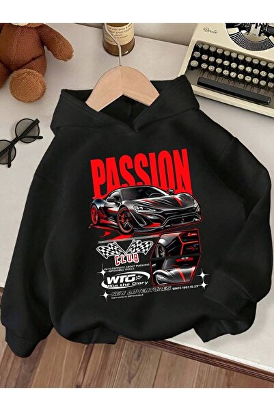 SVART WEAR Παιδικό φούτερ με κουκούλα Passion Printed, 100% βαμβακερό