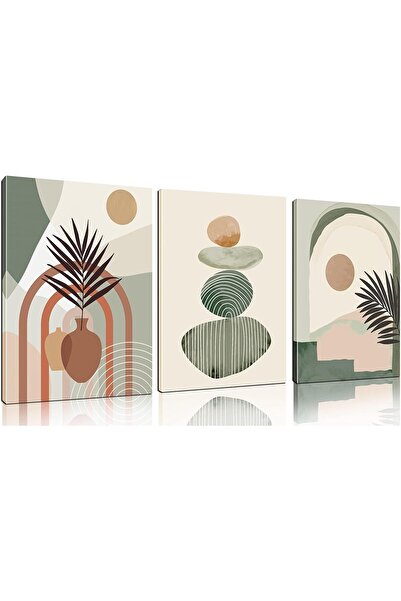 ALAYRA International لوحة جدارية أنيقة متعددة الألوان بتصميم منظر طبيعي، مؤطر...