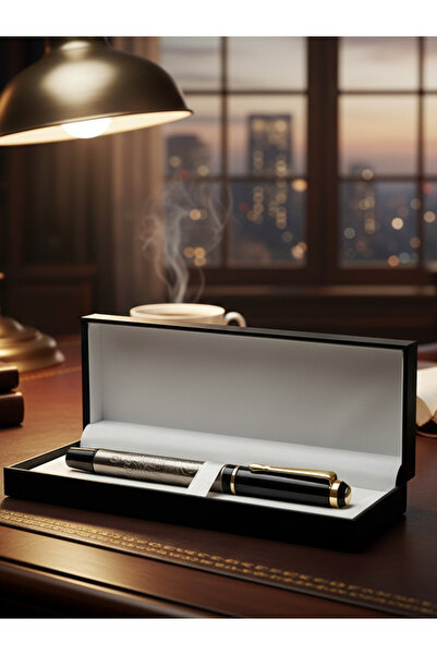 moryconcept قلم حبر جاف مطرز بشعار الدولة العثمانية 14 سم بتصميم أنيق وفريد