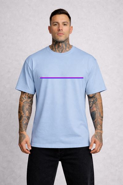 LORVEX Oversized T-Shirt Unisex 100% Cotton Comfortable Fit Blue-Purple-Pink ...