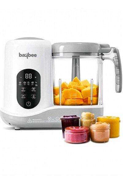 BAYBEE محضر طعام الأطفال الكهربائي بلينزي ٥ في ١، مزود بوظيفة البخار والتقطيع...