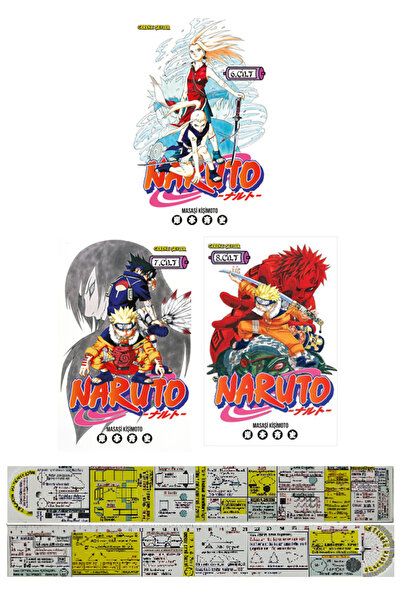 Gerekli Şeyler Yayıncılık Naruto 6-7-8. Ciltler Manga Seti + Özel Cetvel