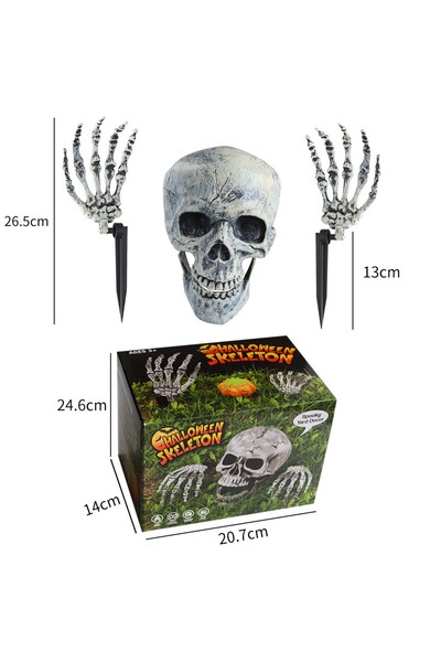 Choice short hand suit Halloween Skull Suit Ghost Festival Decoration Props A...