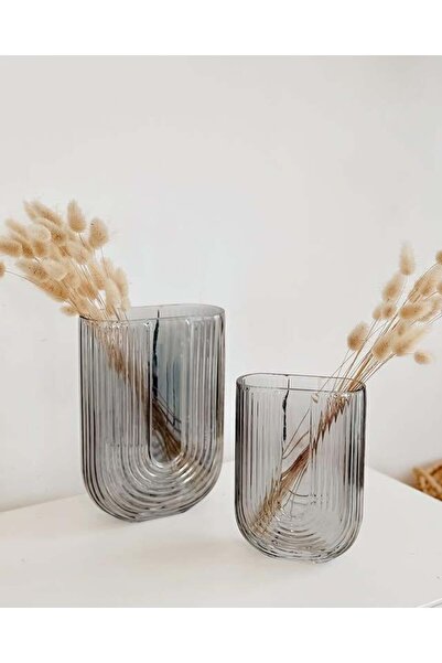 Hestia Home U Cam Vazo 23 cm (Büyük)