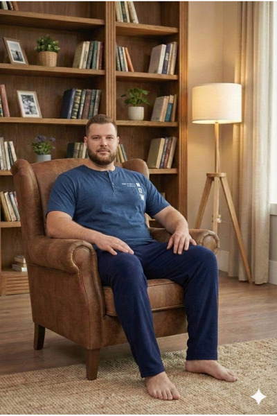 Ayans Pijama Пеньон Супрем (тонкий) Батталь Великий розмір Літній піжамний ко...