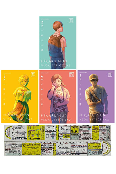 Athica Hikarunun Veda Ettiği Yaz 2-3-4-5. Ciltler Manga Seti + Özel Cetvel