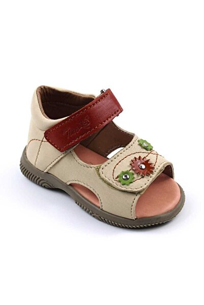 tino Sandals for children, FIRST STEPS, made of natural leather 1829-BEIGE/BEIGE
