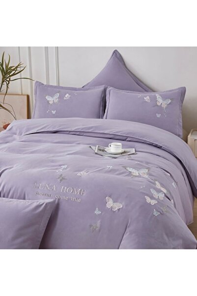 LUNA HOME Finet Bed Linen 6 Pieces - 180x200 cm, Fitted Sheet