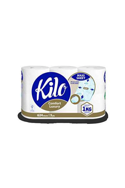 kilo Comfort Luxury toilet paper, 5 layers