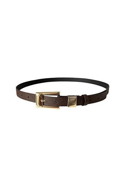 stravis Classic Gold Buckle Bitter Brown Belt
