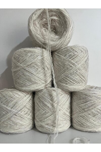 İPEK YÜN İPLİK DÜNYASI Ангорська пряжа (екрю) з домішкою симу (рожевого, сріб...