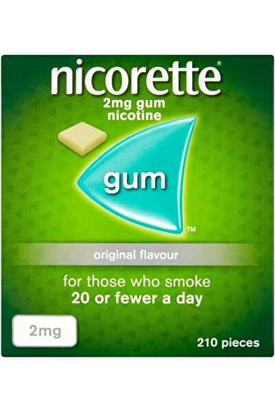nicorett Nicorette Original Flavor Gum, 210 Pieces, 2 mg