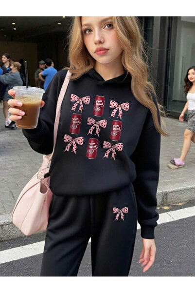 SVART WEAR Σετ παιδικής φόρμας Cool Girl με κουκούλα και μπλούζα-παντελόνι