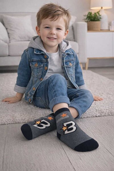 gigigiyim ثلاثة جوارب للأولاد من مطبوع Havlu