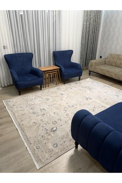 NOVA HALI Bambu Tarz 4 Metrekare - 6 Metrekare Salon Halısı Antialerjik Oturm...