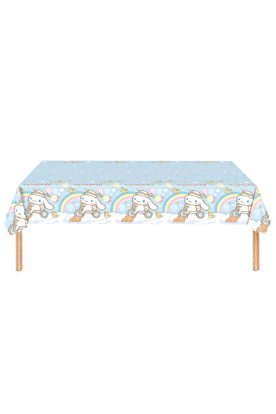 Miniso 1pc tablecloth Cinnamoroll Birthday party tableware disposable banner ...