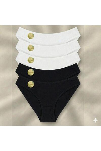 Kyro 5'li %100 Doğal Bambu Kadın Külot Nefes Alabilir & Yumuşak