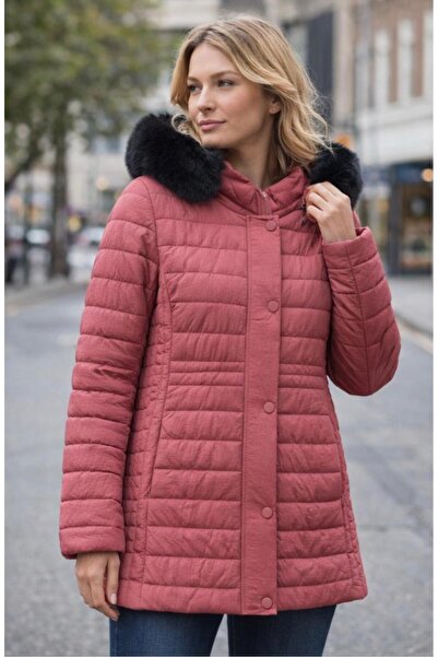 Trenç ORİJİNAL KÜRKLÜ KAPÜŞONLU KAPİTONE MONT