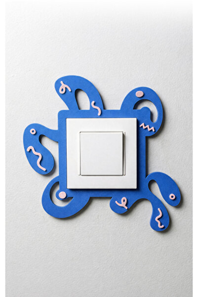 To Design Lab Soyut Desenli Renkli Dekoratif Priz Anahtar Çerçevesi