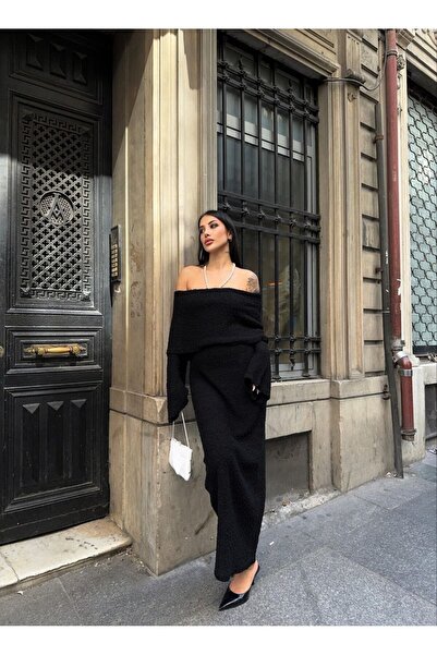 Cistern İstanbul Rochie de damă din tricotaje cu guler Madonna