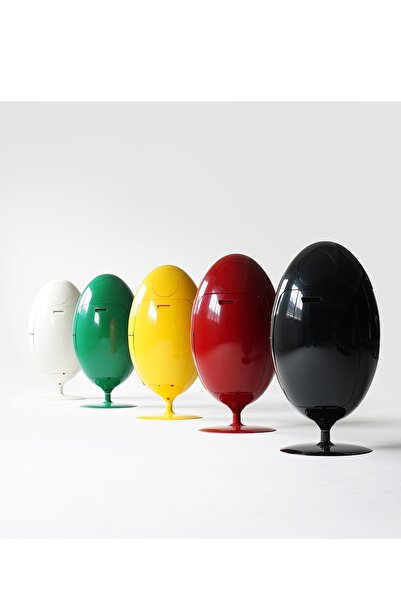 miniforms Egg Bin Tasarım Çöp Kovası Siyah Large Boy