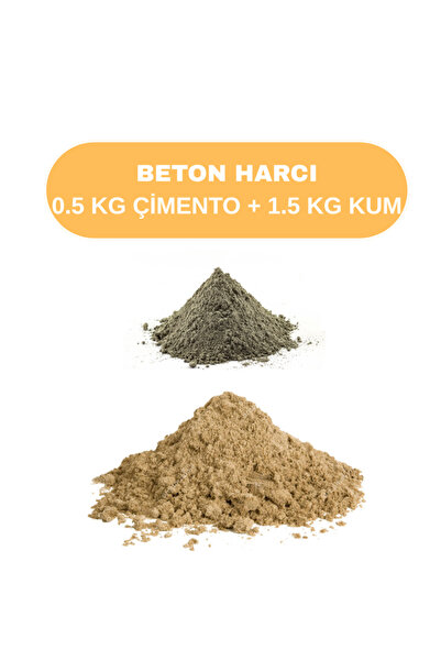 NVT YAPI İNŞAAT 1.5 kg Kum + 0.5 kg Çimento / İnşaat Tadilat Tamir Harcı Ve B...